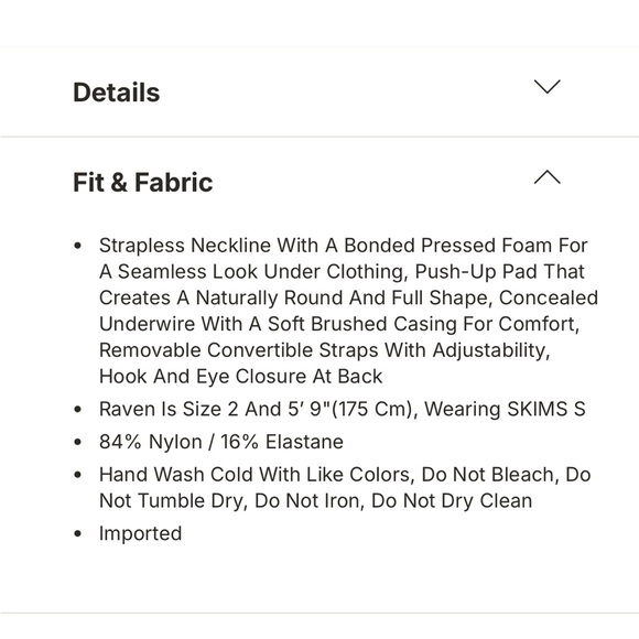 SKIMS Ultimate Strapless Push Up Bra NWT - Picture 10 of 10